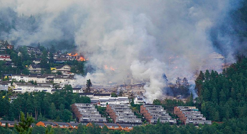 Norveç’te facia: 100’den fazla mesken küle döndü