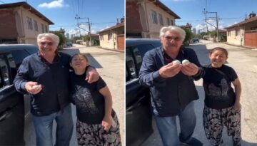 Oyuncu Erdal Özyağcılar yolunu şaşırdı, mavi yumurtayı kaptı