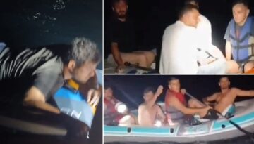 SUP board kabusu. Fırtına çıktı, gölün ortasında mahsur kaldılar