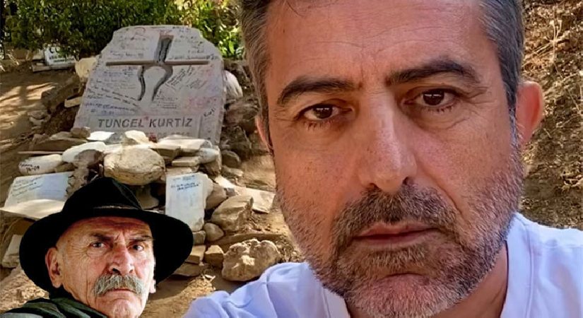 Tuncel Kurtiz’in mezarının son hali gündem oldu! ‘Yazı yazıp, çaput bağlamışlar’
