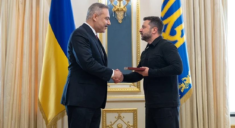 Zelenskiy, Dışişleri Bakanı Fidan’a “İkinci Derece Liyakat Nişanı”nı tevcih etti