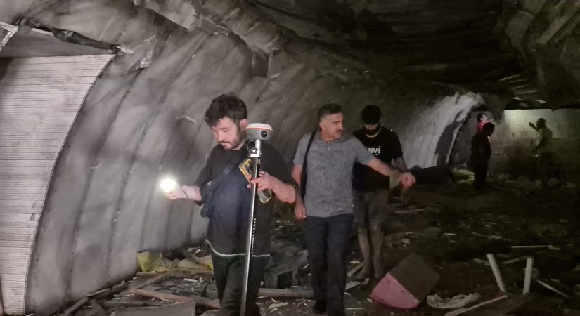 Zonguldak’ta bina yıkılınca saklı giriş ortaya çıktı, İkinci Dünya Savaşı’ndan kalma