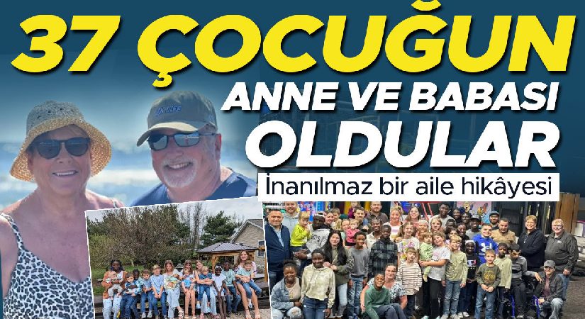 37 çocuğun anne ve babası oldular! İnanılmaz bir aile öyküsü