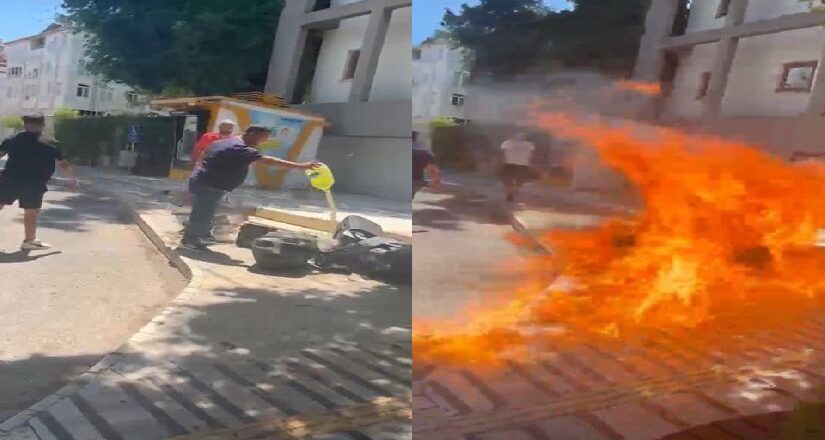 840 bin lira ceza yedi. Ses sistemini belediye önünde yakan işletme sahibi tutuklandı