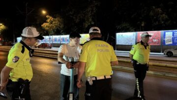 Alkollü elektrikli skuter şoförüne 25 bin lira ceza kesildi