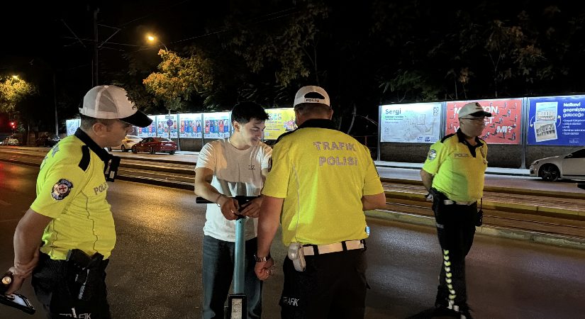 Alkollü elektrikli skuter şoförüne 25 bin lira ceza kesildi