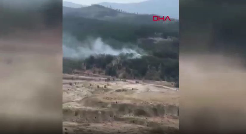 Bursa’da orman yangını çıktı. Takımlar müdahale ediyor