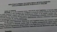 Çerçeve yasa için birinci onay. Komiteden geçen süreç yasasında hangi maddeler var?