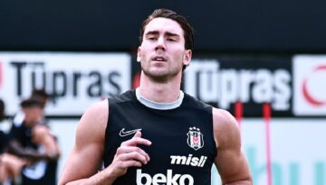 Dusan Vlahovic Beşiktaş’ta birinci idmanına çıktı!