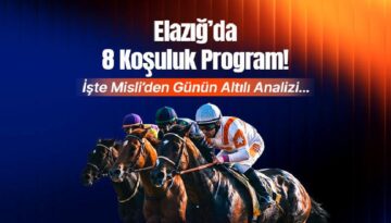 Elazığ’da 8 koşuluk program! İşte Misli’den günün altılı analizi…