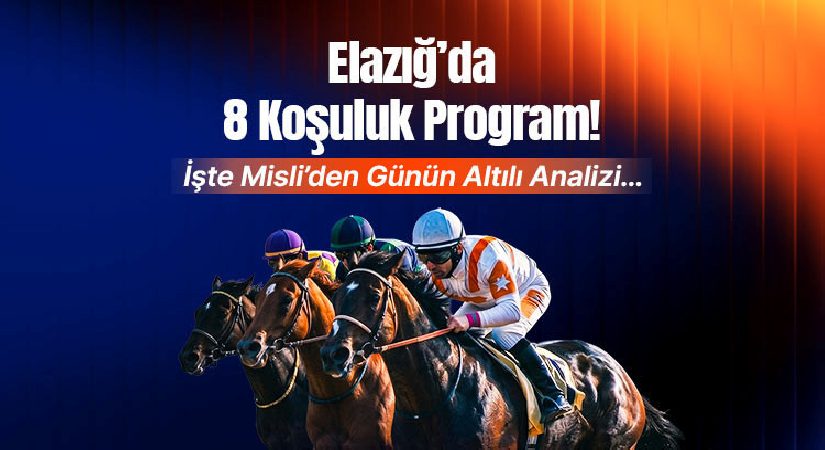 Elazığ’da 8 koşuluk program! İşte Misli’den günün altılı analizi…
