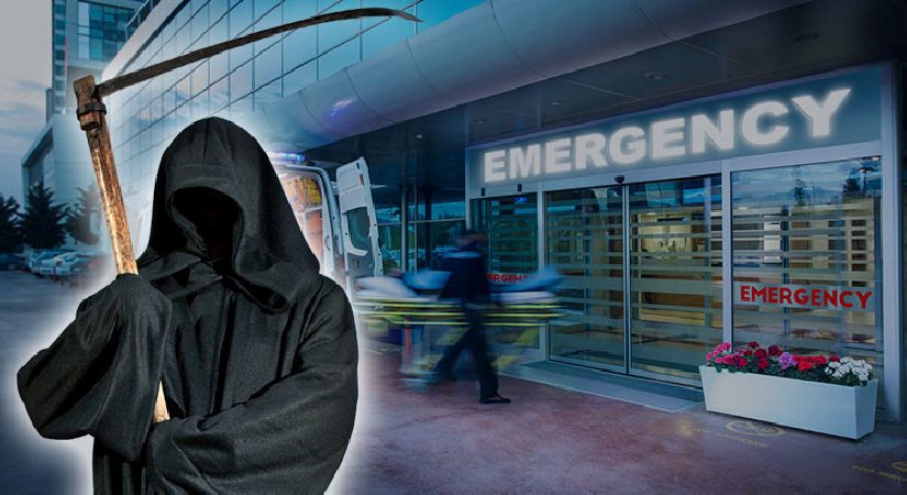 Galler’de ‘Azrail’ şoku: Hastane çatısına çıkıp hastalara dik dik baktı