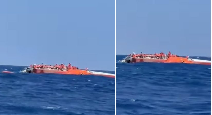 Girne açıklarında katamaran tipi Türk yolcu gemisi alabora oldu