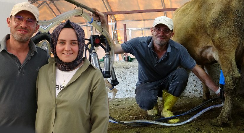İşlerini bırakıp Erzurum’da çiftlik kurdular. “Daha evvel hayvana dokunmamıştım”