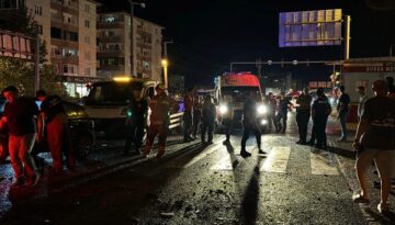 Kırmızı ışık ihlali kazaya sebep oldu. 1’i ağır 5 yaralı