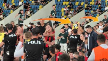 Minik taraftarın formasını zorla çıkarttırdı. Tribün zorbası adliyeye sevk edildi