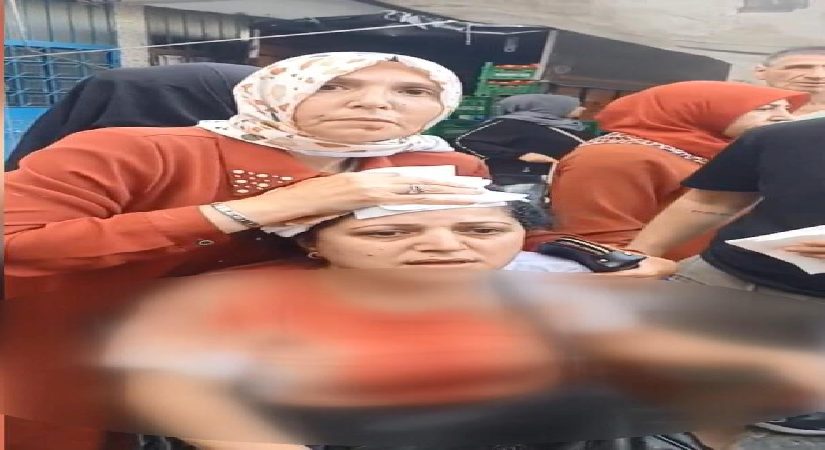 Pazarcı dehşet saçtı: Bayanın başına 10 dikiş atıldı