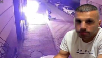 Scooter ile geldi eski kız arkadaşının meskenini kundakladı