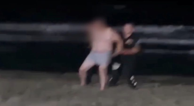 Tehlikeli inat: Jandarma dakikalarca ikna etmeye çalıştı