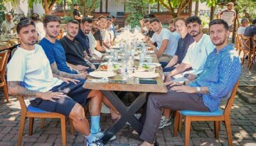 Trabzonsporlu futbolcular ve teknik heyet bir araya geldi