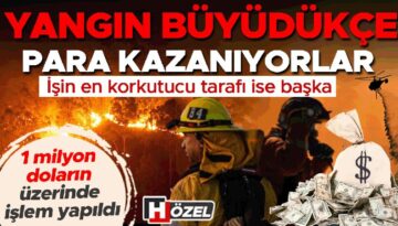 Yangın büyüdükçe para kazanıyorlar! 1 milyon doların üzerinde süreç yapıldı… İşin en korkutucu tarafı ise diğer