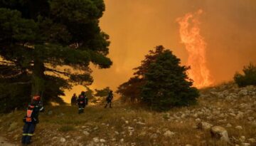 Yunanistan’ın Zakintos Adası’nda orman yangını