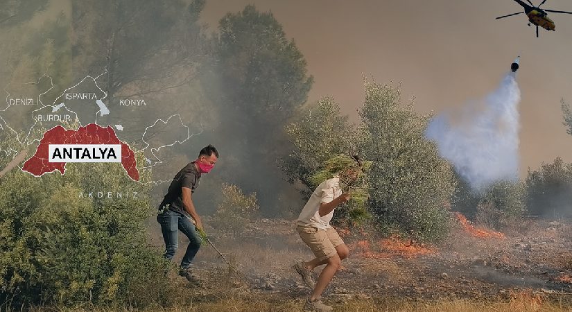 Adana, Antalya ve Mersin’de orman yangını. Alevlerle uğraş sürüyor, yüzlerce konut tahliye edildi