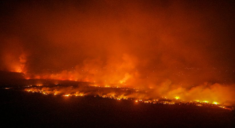 Antalya’da orman yangınıyla uğraş. Meskenler boşaltıldı