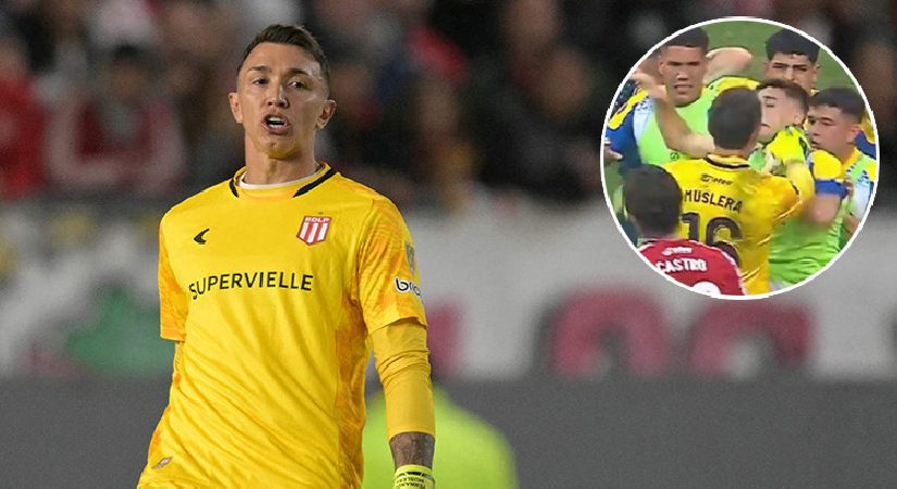 Arjantin’de final maçında ortalık karıştı: Trivela gol yiyen Muslera, rakibinin boğazına yapıştı!
