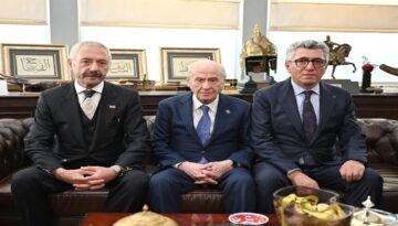 Bahçeli, Sarallar ve Şahinler aileleri ile buluştu. “Tarihi bir kucaklaşma”