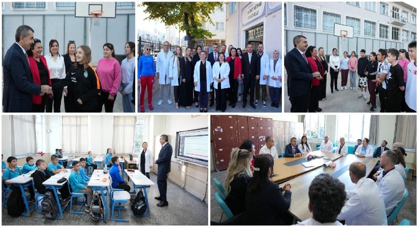 Bakan’dan sürpriz okul ziyareti