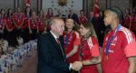 Cumhurbaşkanı Recep Tayyip Erdoğan, Avrupa Şampiyonu olan Filenin Sultanları’nı kabul etti
