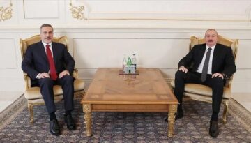 Dışişleri Bakanı Hakan Fidan, Azerbaycan Cumhurbaşkanı Aliyev ile görüştü