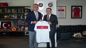 Dursun Özbek’ten TFF Başkanı Hacıosmanoğlu’na ziyaret