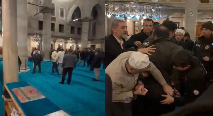 Eyüpsultan Camii’nde silahlı hengame