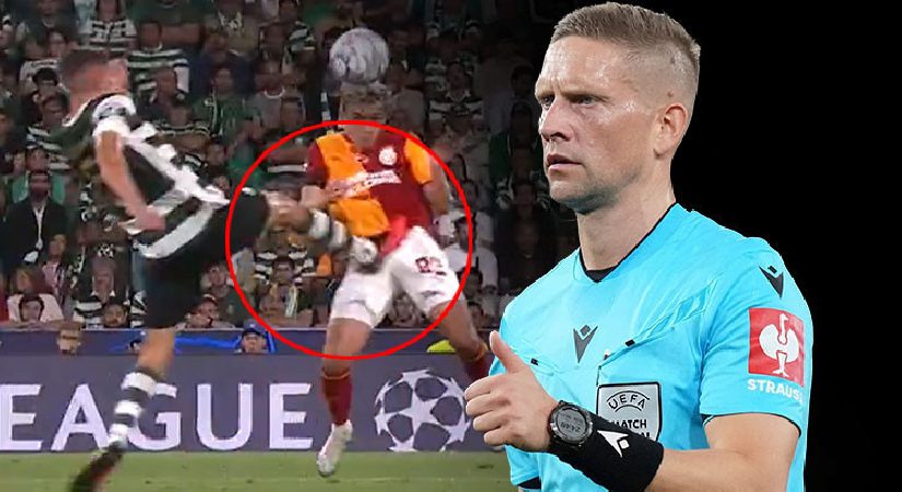 Galatasaray, Sporting maçında kırmızı kart bekledi! VAR incelemesi sonrası karar değişmedi
