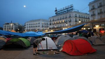 İspanya’da konut krizi tırmanıyor. Madrid’de meydanlar çadırlarla doldu