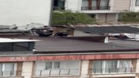 Kağıthane’de eşi 2 aydır meskene gelmeyince çatıya çıktı