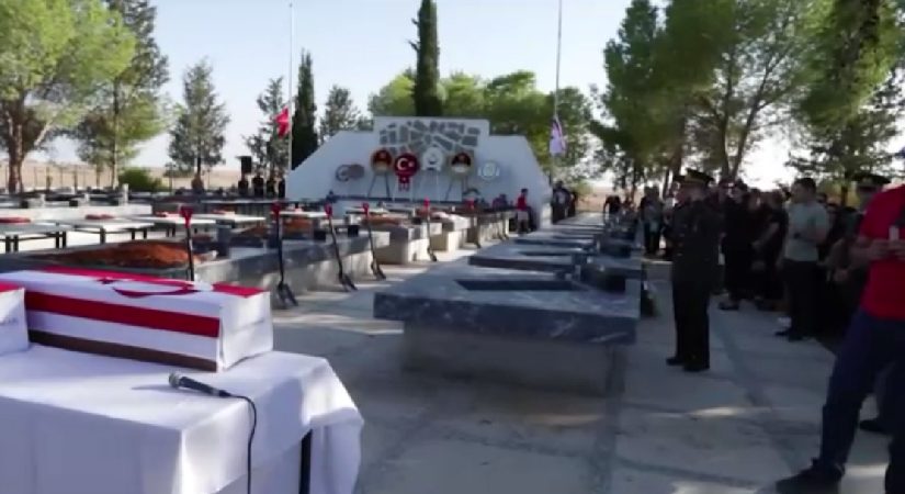 KKTC’de 52 yıl sonra şehit töreni: 37 şehitten 15’inin kimlik tespit süreçleri bitti