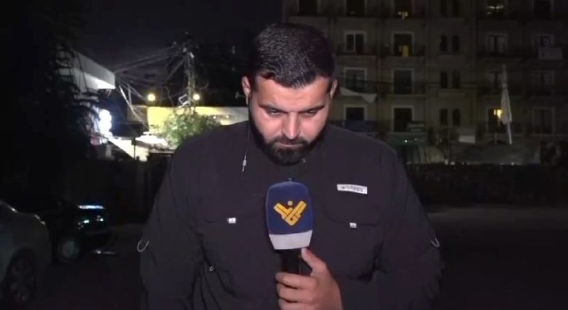 Lübnanlı muhabir canlı yayında İsrail hava saldırısının maksadı oldu