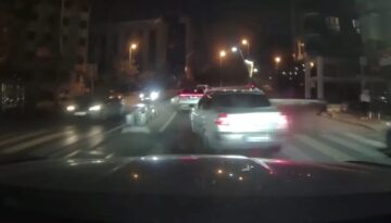 Makas atarak trafiği tehlikeye düşüren şoföre 90 bin lira ceza