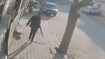 Manisa Turgutlu’da lise önünde silahlı taarruz. Kaçan saldırgan bu türlü görüntülendi