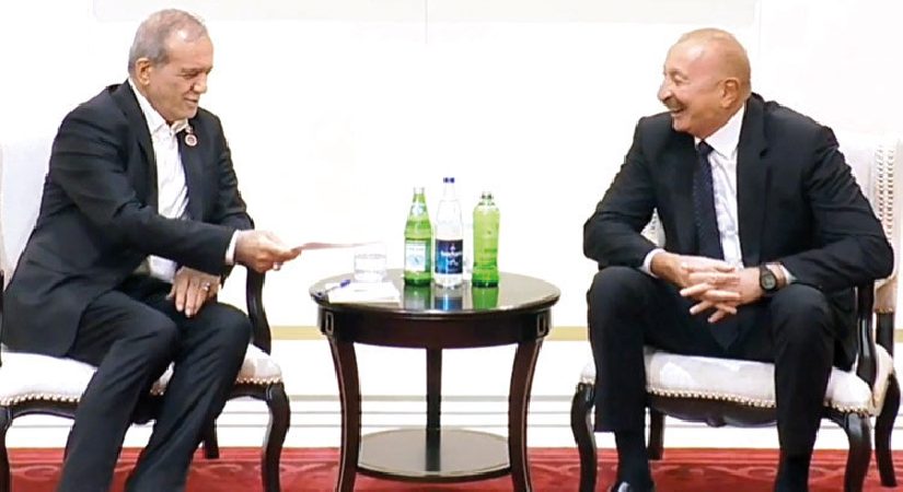Pezeşkiyan ve Aliyev arasında güldüren su diyaloğu