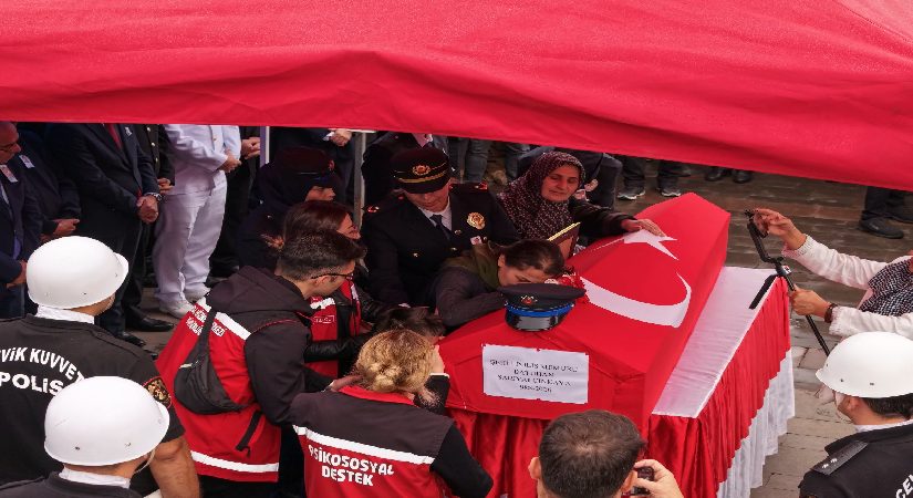 Şehit polis memuru, Giresun’da son seyahatine uğurlandı