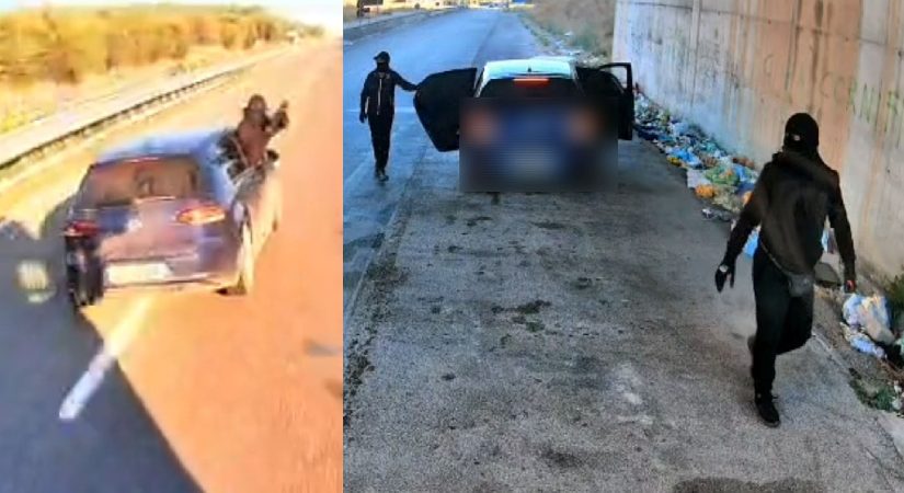 Türk tırına sinema üzere soygun. Maskeli adamlar önünü kesti, jammer bile kullandılar