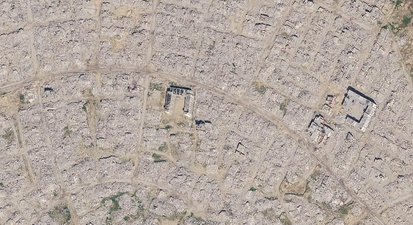 Uzaydan görülen soykırım. Google Gazze’nin yeni uydu imajlarını yayınladı