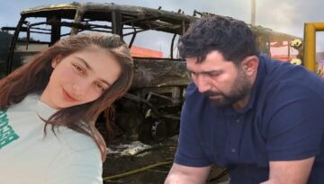 Yanan otobüsten herkesi kurtardı, kızı hayatını kaybetti