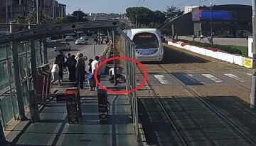 Yürekleri ağza getiren an: Güvenlik görevlisinden hayat kurtaran refleks