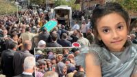 Başakşehir’deki akında ömrünü yitiren Eslem Sare’ye gözyaşlarıyla veda