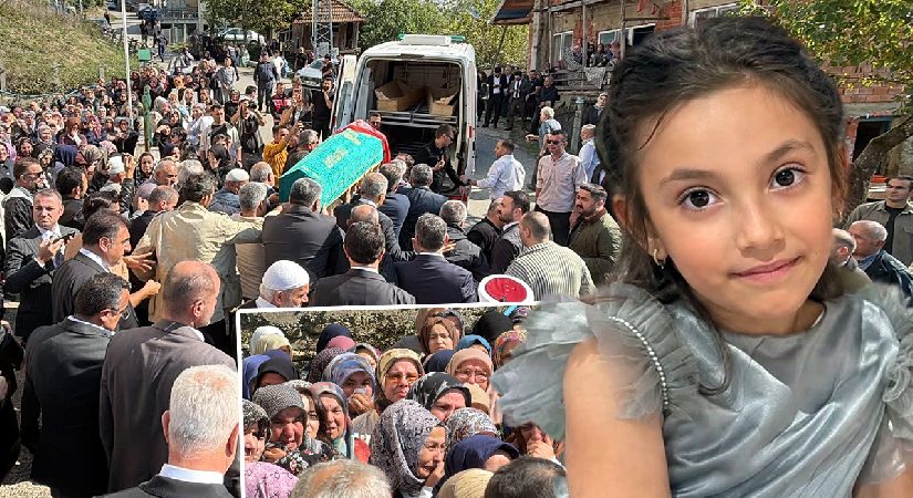 Başakşehir’deki akında ömrünü yitiren Eslem Sare’ye gözyaşlarıyla veda